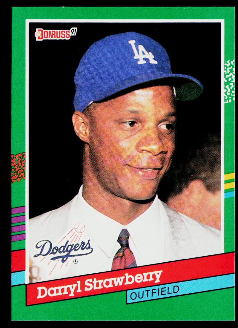 Darryl Strawberry 1991 Donruss #696 Los Angeles Dodgers