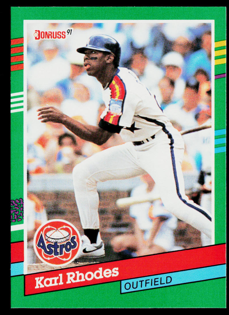 Karl Rhodes 1991 Donruss #698b Houston Astros