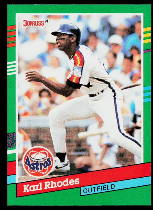 Karl Rhodes 1991 Donruss #698b Houston Astros