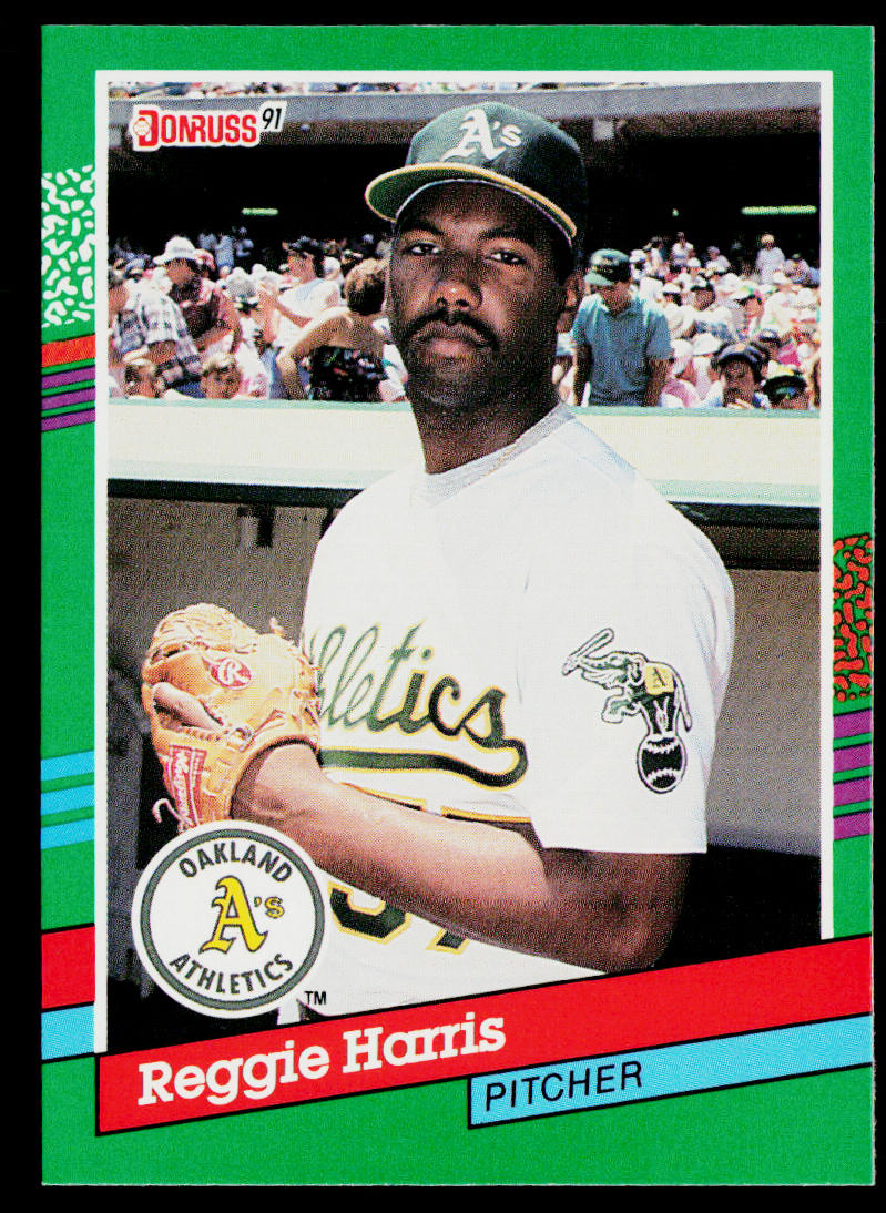Reggie Harris 1991 Donruss #704 Oakland Athletics