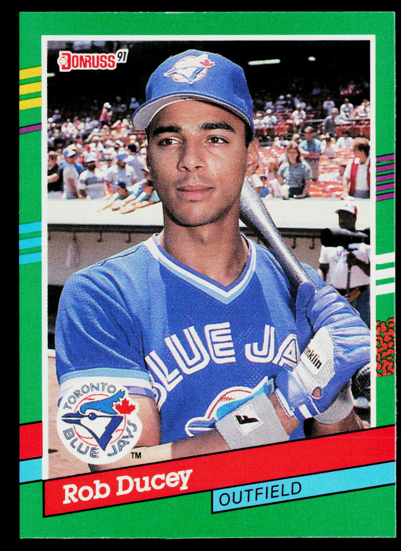 Rob Ducey 1991 Donruss #705b Toronto Blue Jays