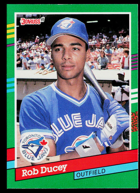 Rob Ducey 1991 Donruss #705b Toronto Blue Jays