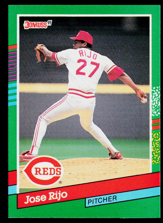 Jose Rijo 1991 Donruss #722b Cincinnati Reds