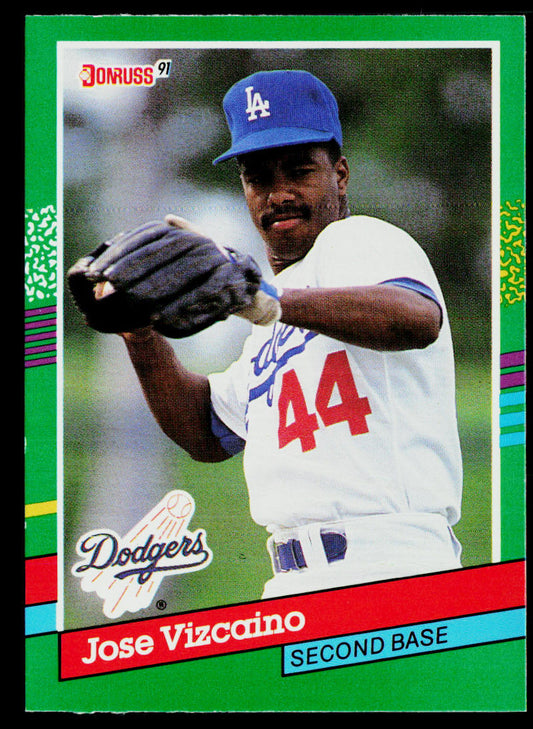 Jose Vizcaino 1991 Donruss #724b Los Angeles Dodgers