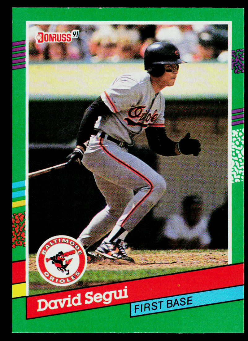 David Segui 1991 Donruss #730b Baltimore Orioles