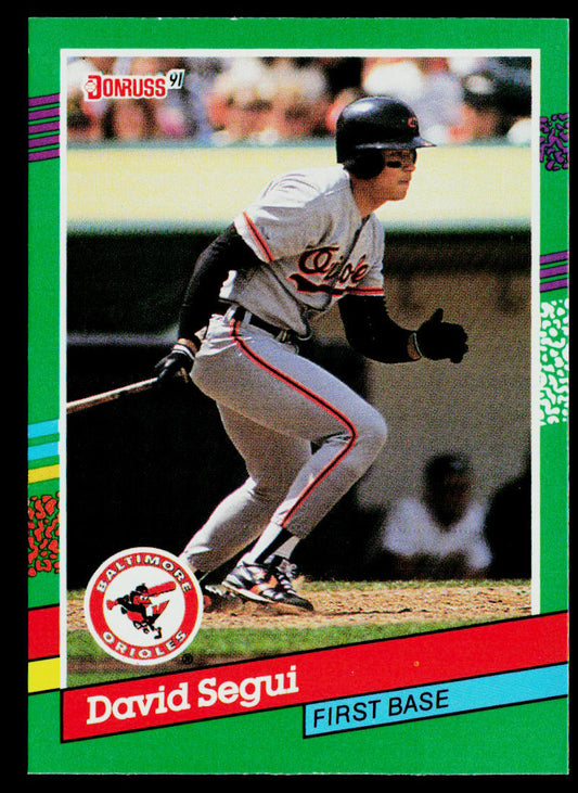 David Segui 1991 Donruss #730b Baltimore Orioles