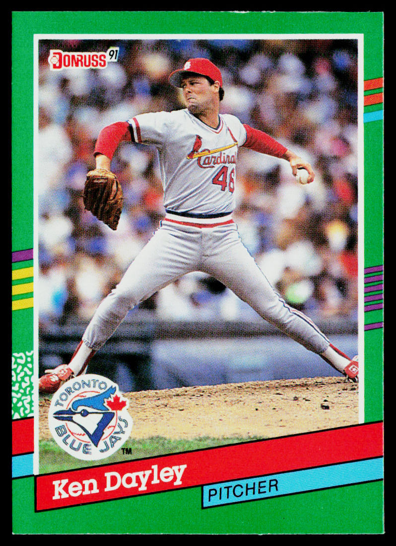 Ken Dayley 1991 Donruss #735b Toronto Blue Jays