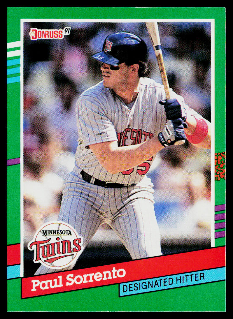 Paul Sorrento 1991 Donruss #745 Minnesota Twins