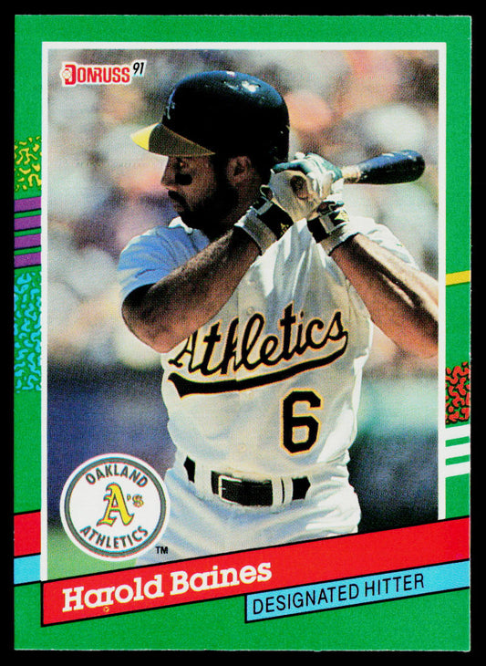 Harold Baines 1991 Donruss #748b Oakland Athletics