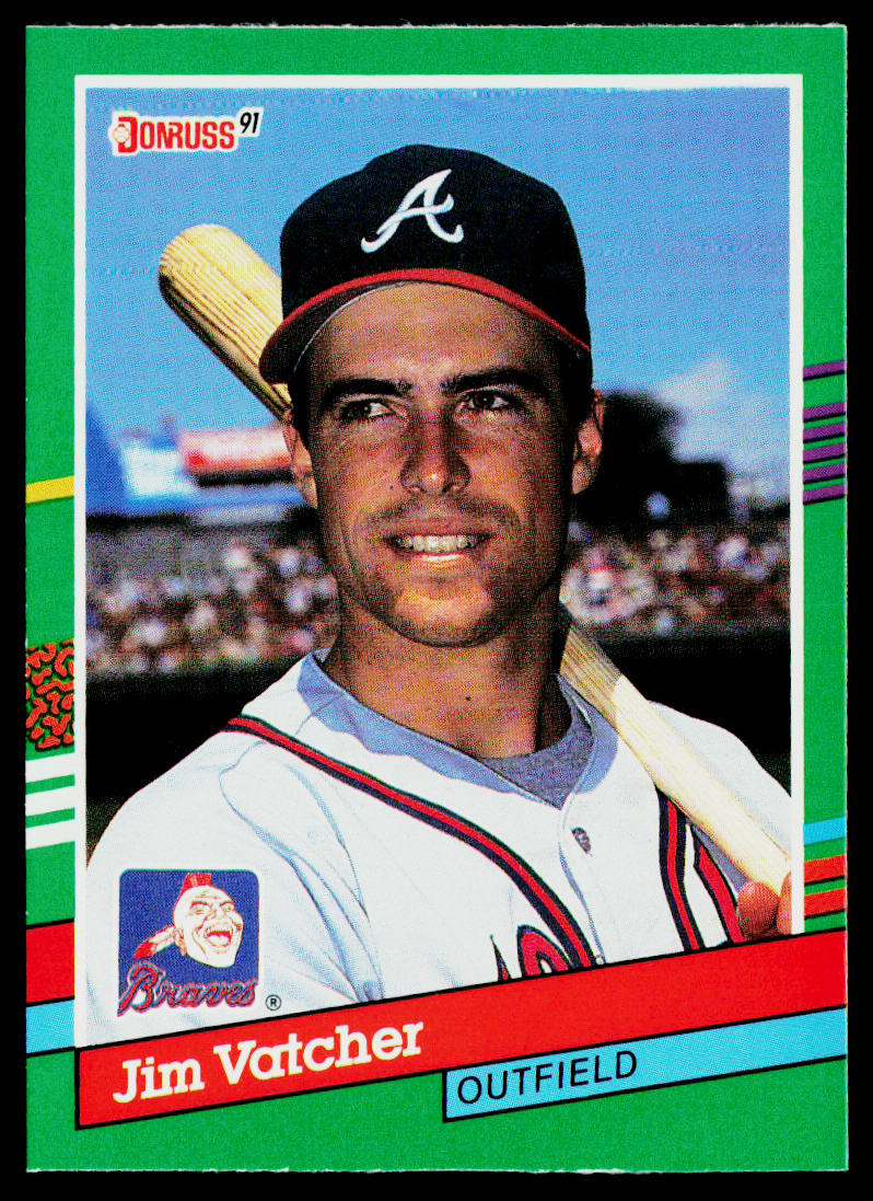 Jim Vatcher 1991 Donruss #753b RC Atlanta Braves