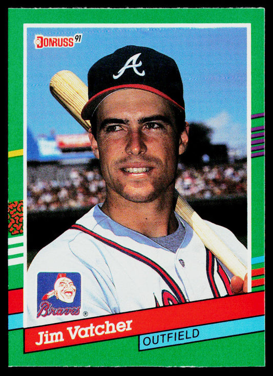 Jim Vatcher 1991 Donruss #753b RC Atlanta Braves