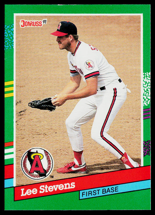 Lee Stevens 1991 Donruss #754b California Angels