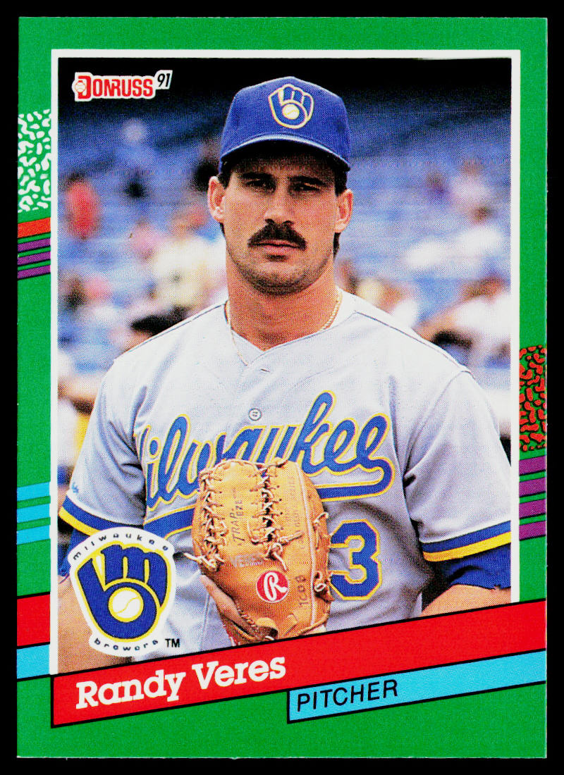 Randy Veres 1991 Donruss #755b Milwaukee Brewers