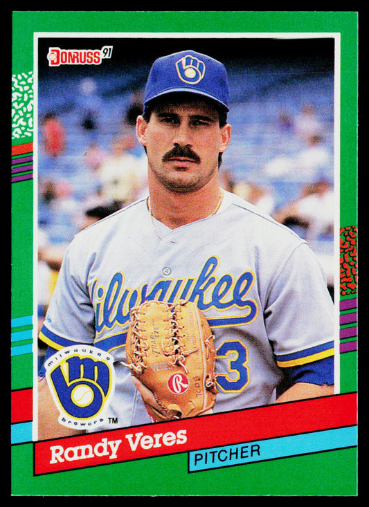Randy Veres 1991 Donruss #755b Milwaukee Brewers