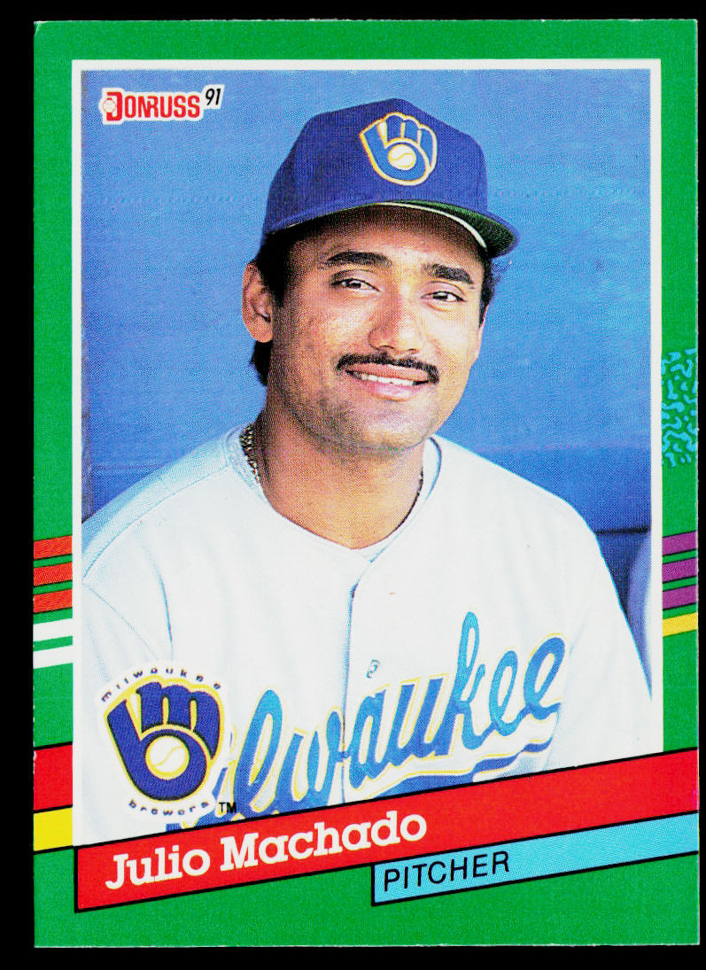 Julio Machado 1991 Donruss #764 Milwaukee Brewers