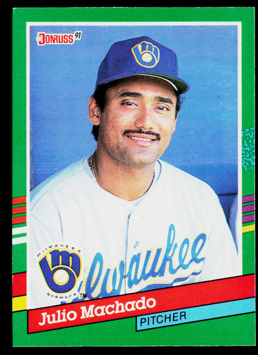 Julio Machado 1991 Donruss #764 Milwaukee Brewers