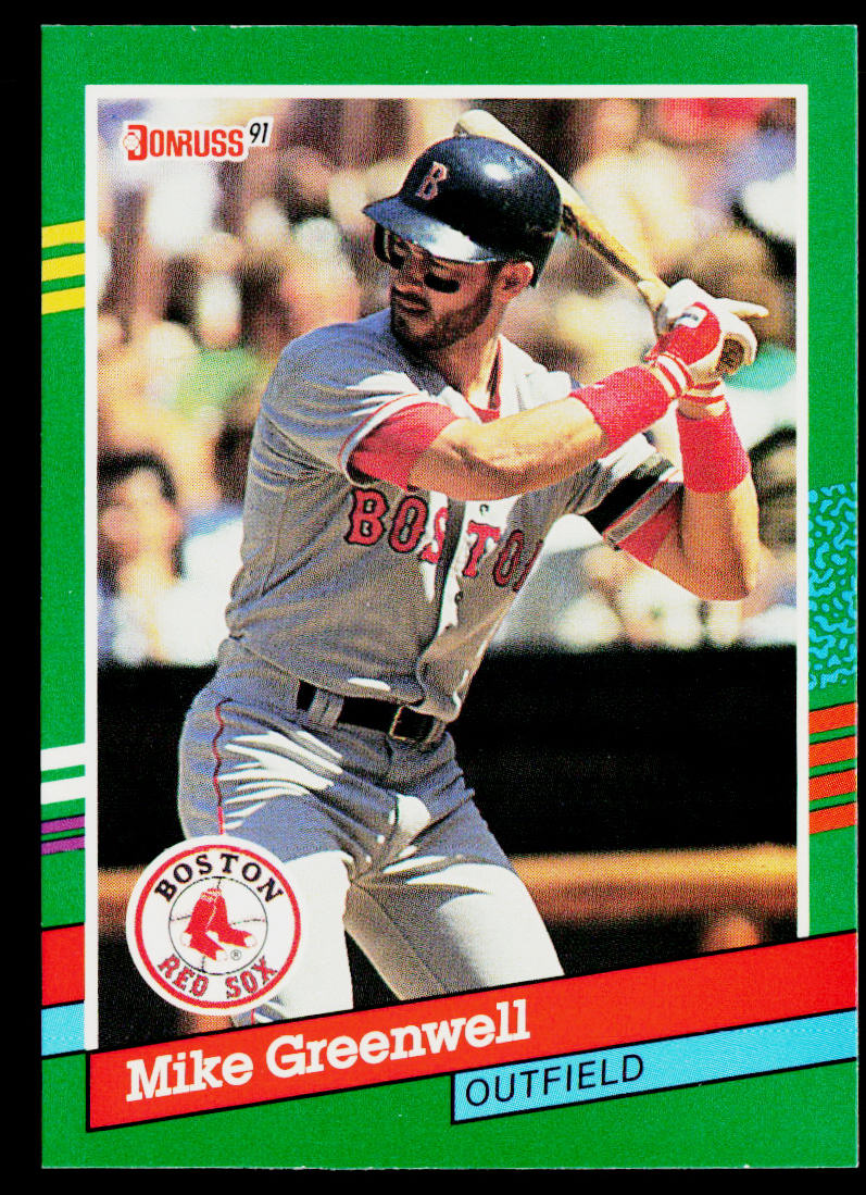 Mike Greenwell 1991 Donruss #553b Boston Red Sox