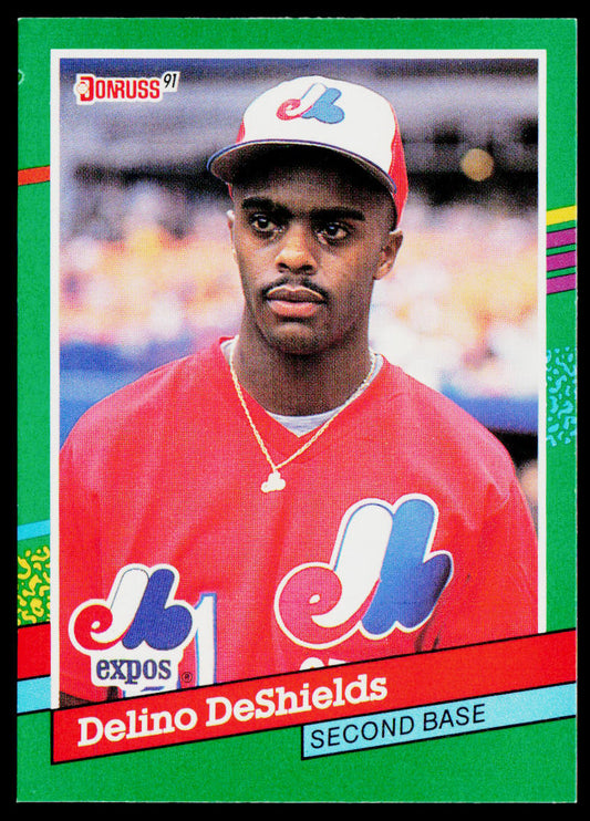 Delino DeShields 1991 Donruss #555 Montreal Expos
