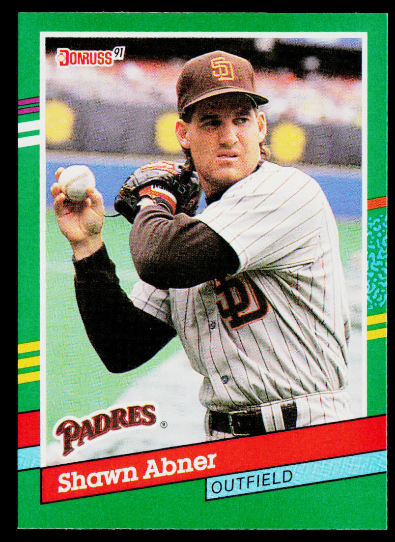 Shawn Abner 1991 Donruss #561 San Diego Padres