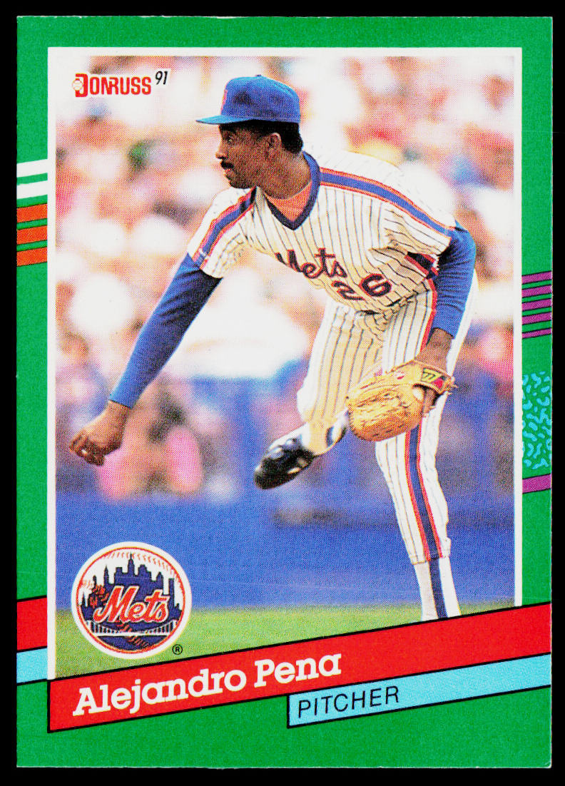 Alejandro Pena 1991 Donruss #566 New York Mets