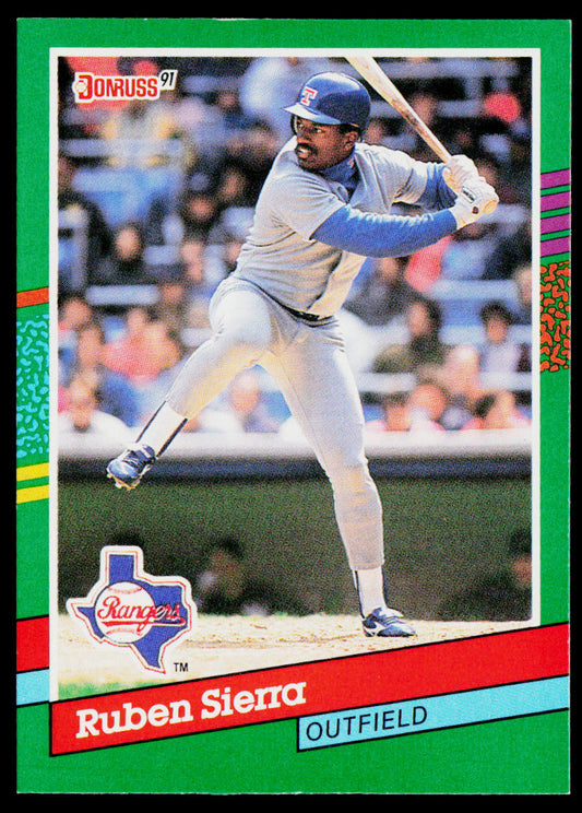 Ruben Sierra 1991 Donruss #567 Texas Rangers