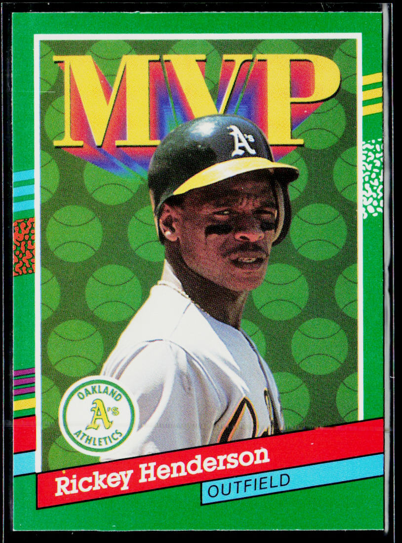 Rickey Henderson 1991 Donruss #387b Oakland Athletics