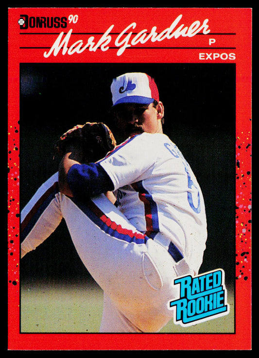 Mark Gardner 1990 Donruss #40 RC Montreal Expos