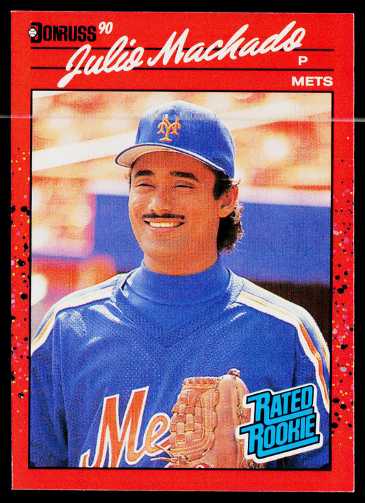 Julio Machado 1990 Donruss #47 RC New York Mets