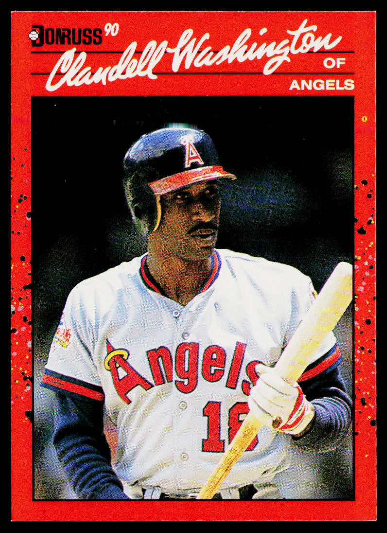 Claudell Washington 1990 Donruss #52 California Angels