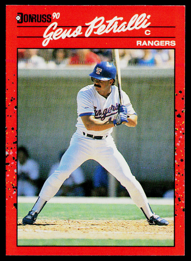 Geno Petralli 1990 Donruss #56 Texas Rangers