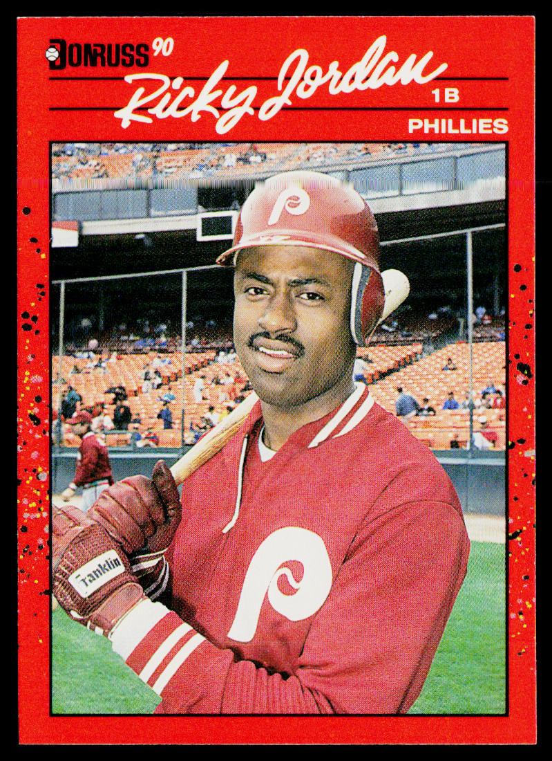 Ricky Jordan 1990 Donruss #76 Philadelphia Phillies