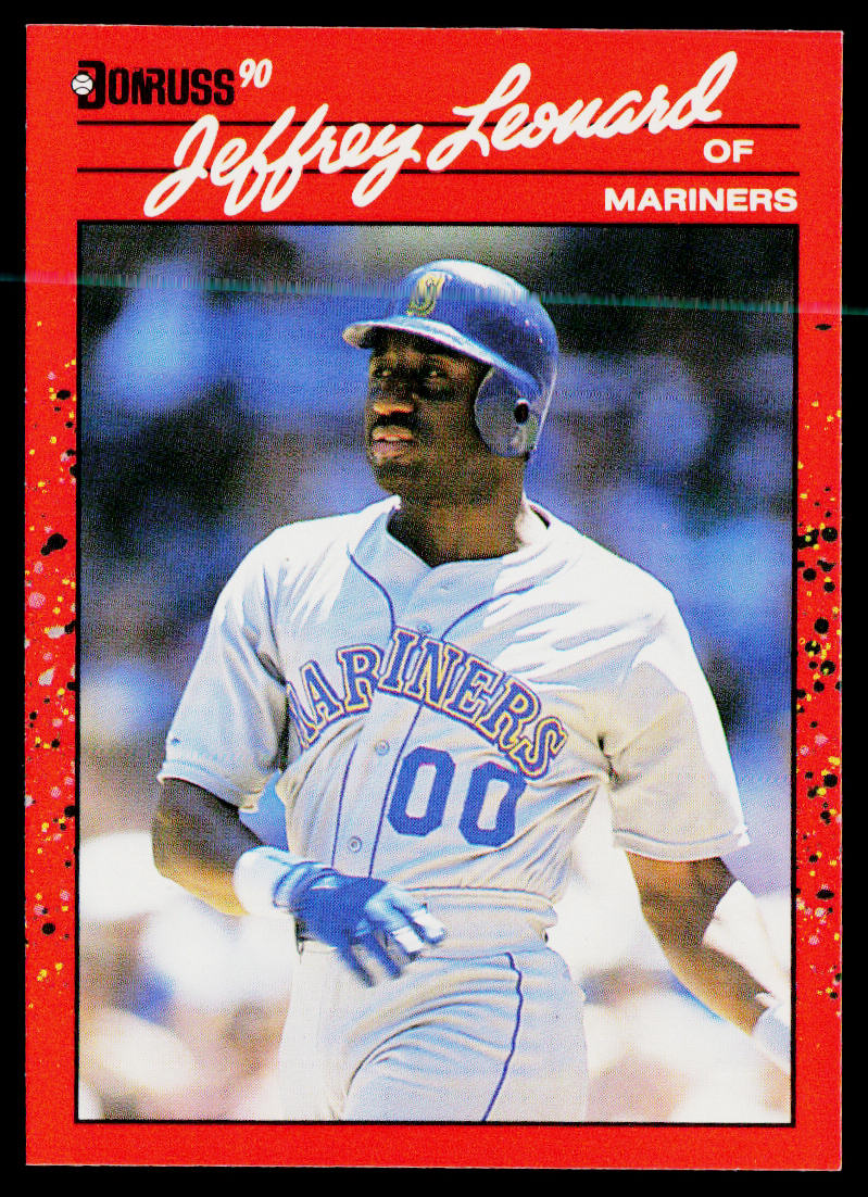 Jeffrey Leonard 1990 Donruss #93c Seattle Mariners