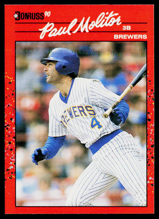 Paul Molitor 1990 Donruss #103b Milwaukee Brewers