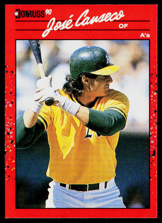 Jose Canseco 1990 Donruss #125 Oakland Athletics