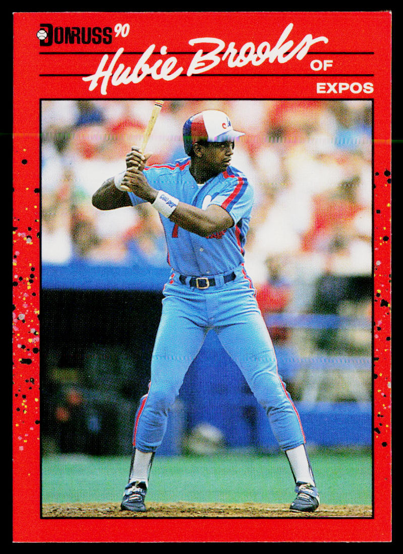 Hubie Brooks 1990 Donruss #130b Montreal Expos