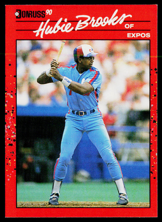 Hubie Brooks 1990 Donruss #130b Montreal Expos