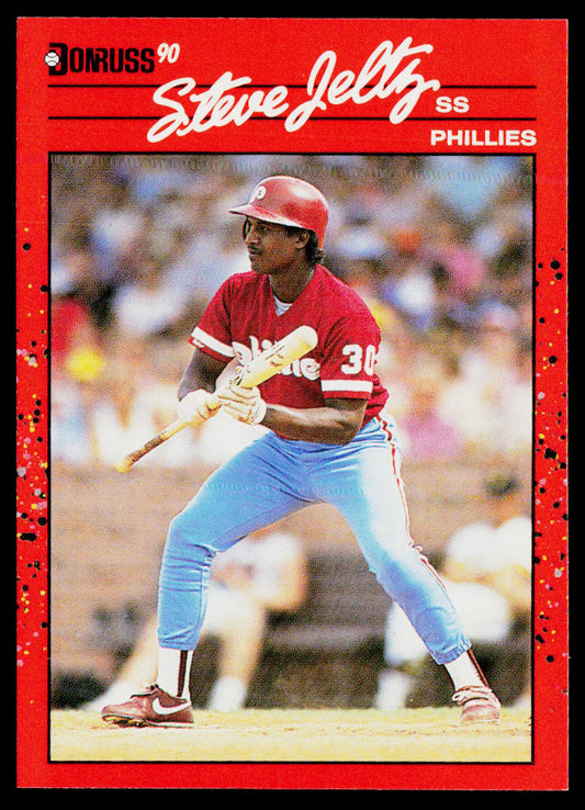 Steve Jeltz 1990 Donruss #133b Philadelphia Phillies