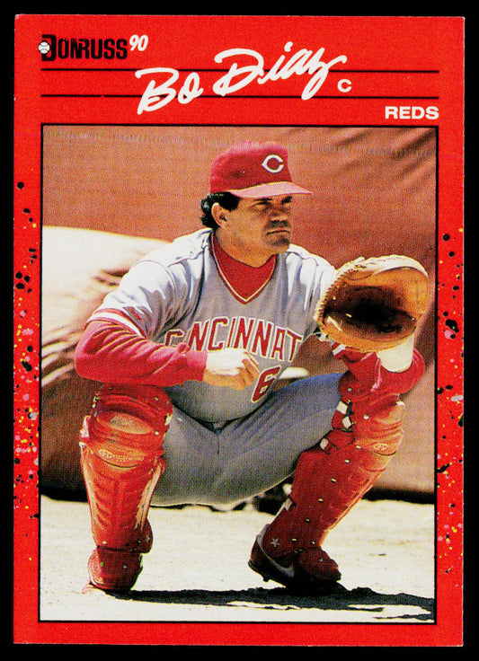 Bo Diaz 1990 Donruss #139b Cincinnati Reds