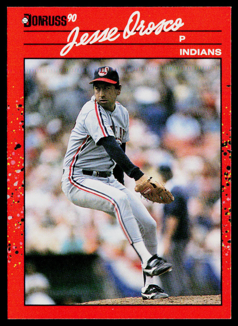 Jesse Orosco 1990 Donruss #154c Cleveland Indians