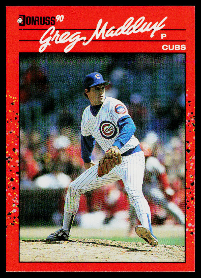 Greg Maddux 1990 Donruss #158c Chicago Cubs