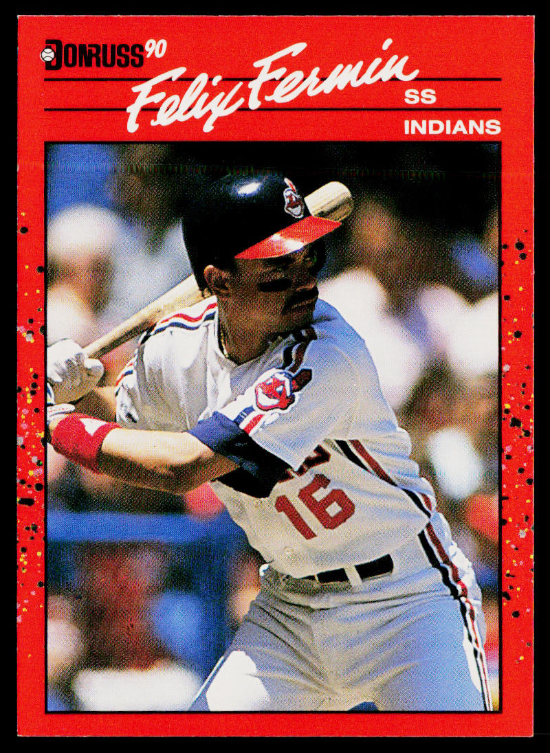 Felix Fermin 1990 Donruss #191 Cleveland Indians