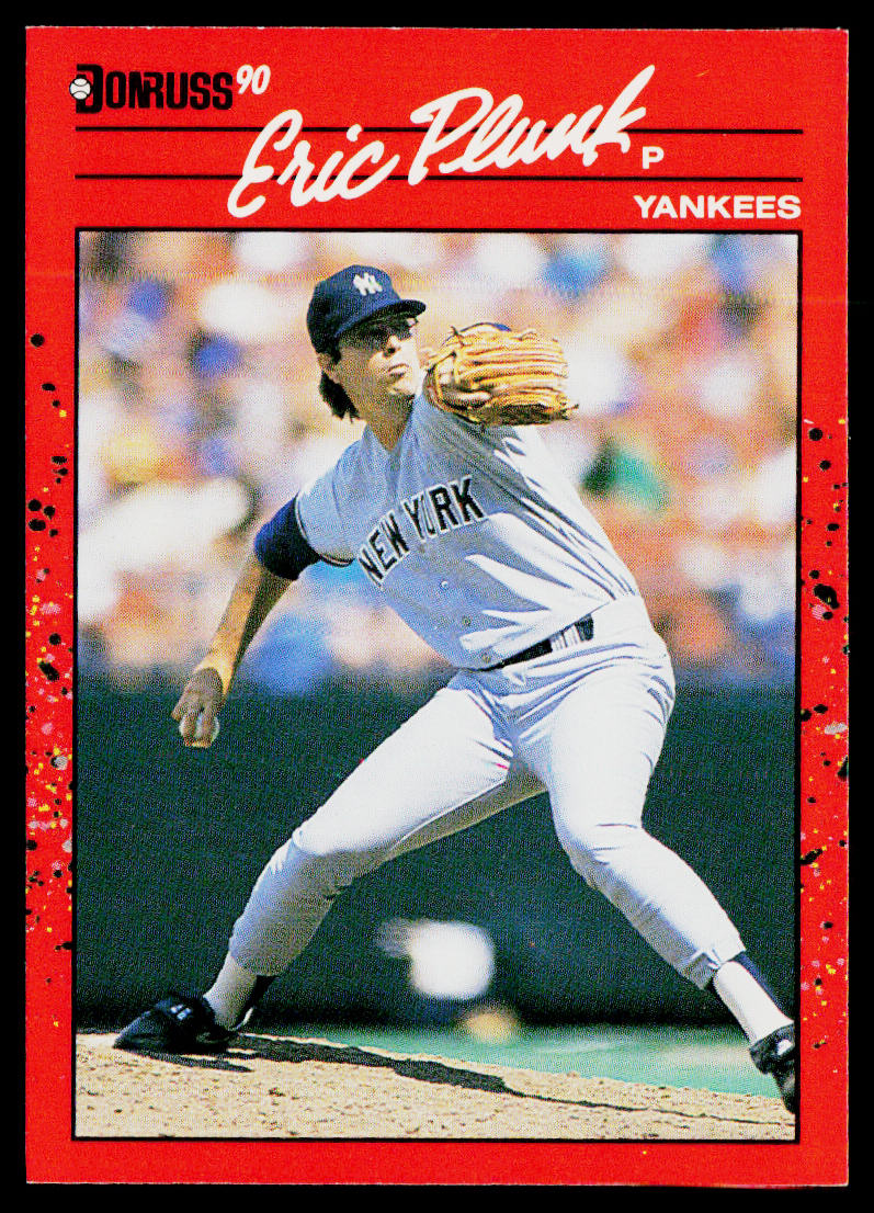 Eric Plunk 1990 Donruss #196b New York Yankees