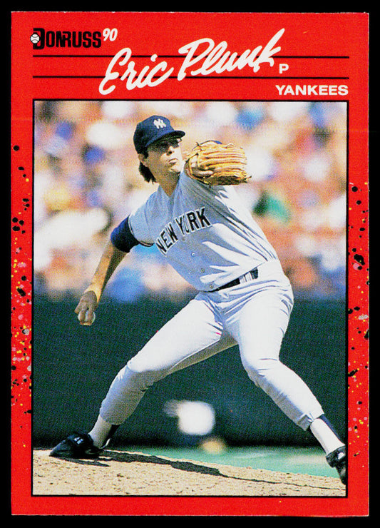 Eric Plunk 1990 Donruss #196b New York Yankees