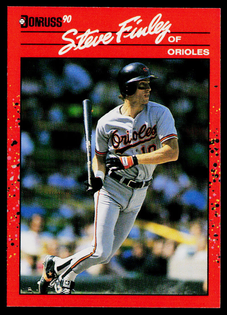 Steve Finley 1990 Donruss #215b Baltimore Orioles