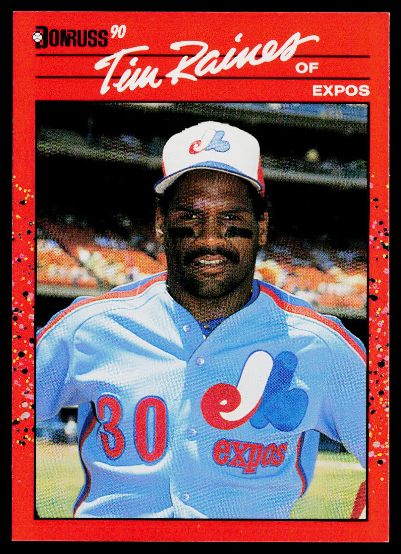 Tim Raines 1990 Donruss #216b Montreal Expos