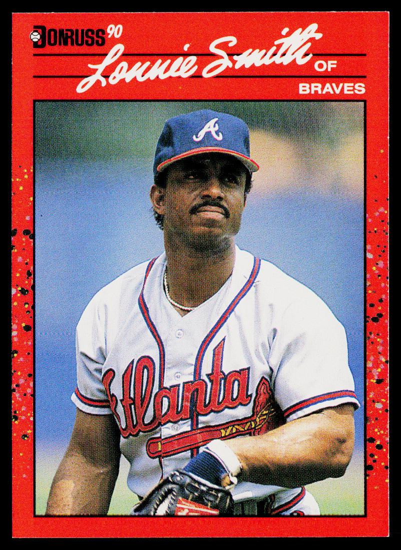 Lonnie Smith 1990 Donruss #222b Atlanta Braves