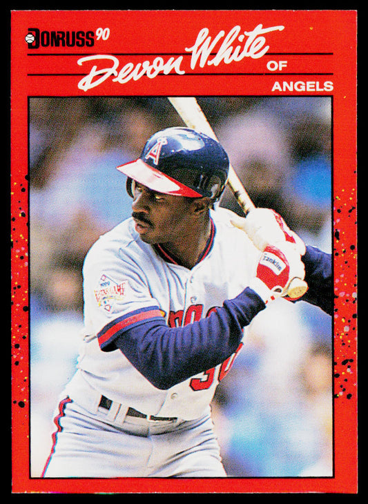 Devon White 1990 Donruss #226c California Angels
