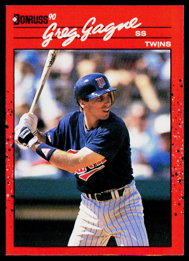 Greg Gagne 1990 Donruss #237c Minnesota Twins