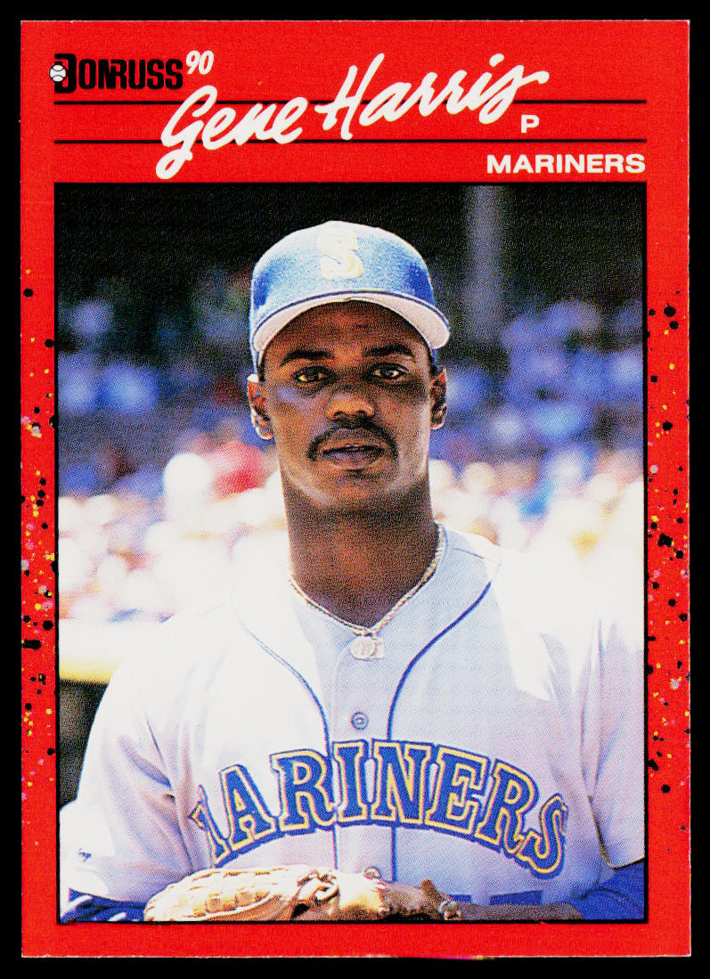 Gene Harris 1990 Donruss #247b Seattle Mariners