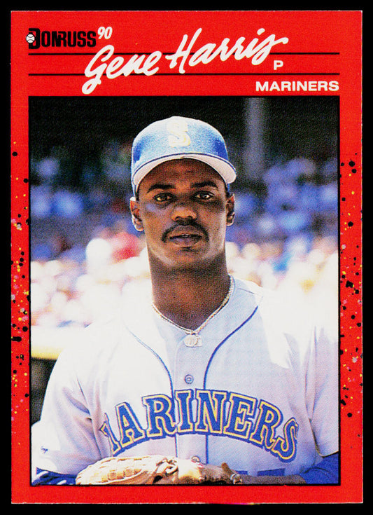 Gene Harris 1990 Donruss #247b Seattle Mariners